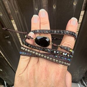 Two Leather Wrap Bracelet’s